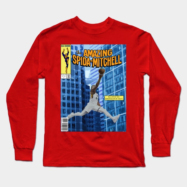 The Amazing Donovan Mitchell Long Sleeve T-Shirt by hansenjames